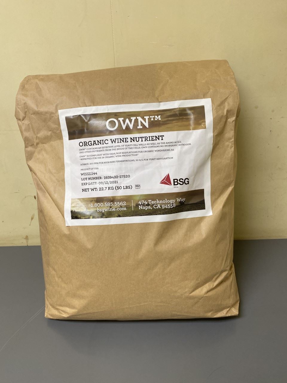 Picture of OWN™ Organic Wine Nutrient  22.7 kg
